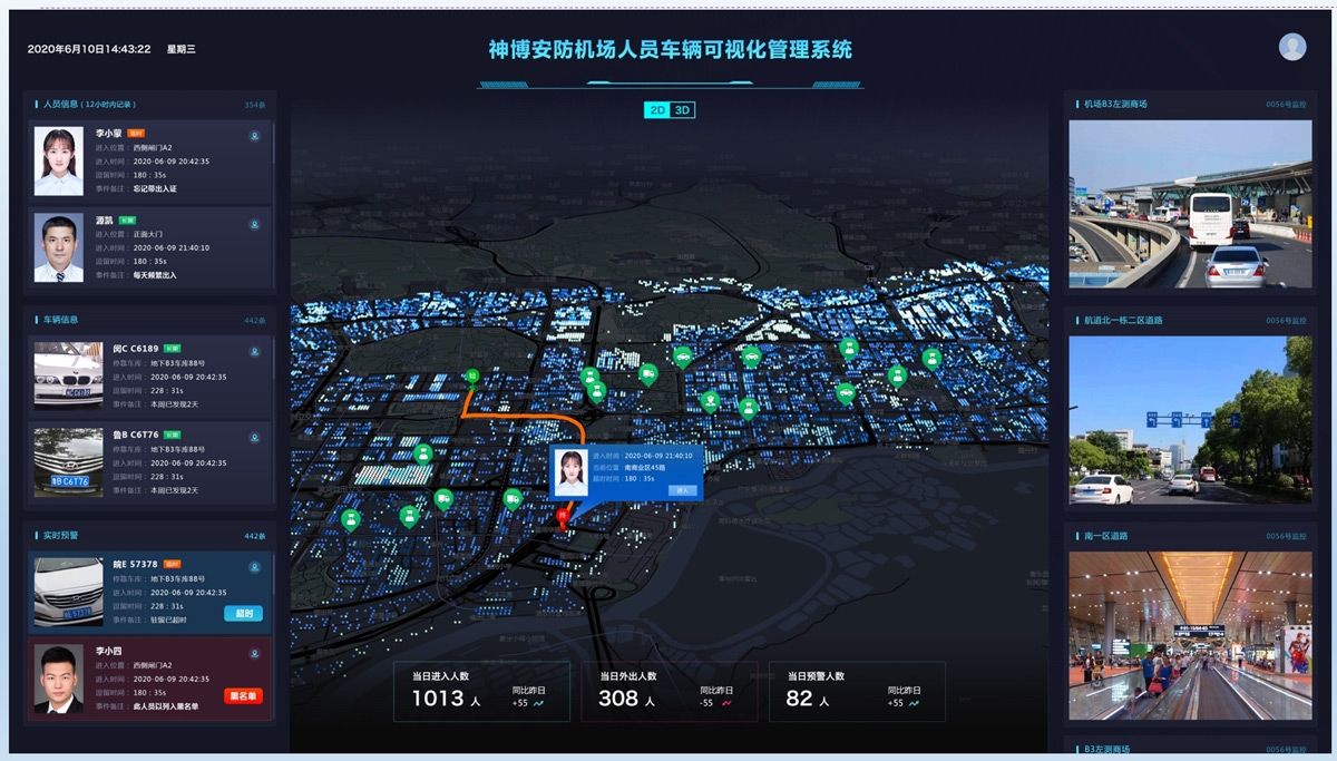 Integrated command platform for airport crossings