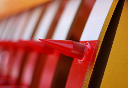 Main frame of the roadblock machine