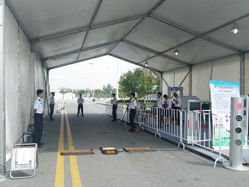 The vehicle underbody security inspection system was applied in the National Games